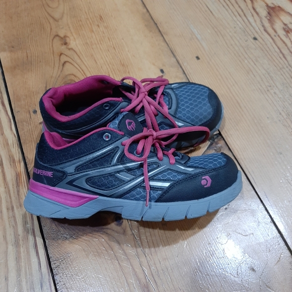 Wolverine Women's Pink/Black JetStream Carbonmax Safety Toe Shoe - W10678 - Picture 2 of 8